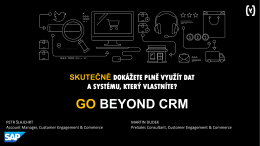go beyond crm - Technologie pro marketing