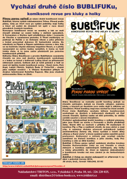 Vychází druhé číslo BUBLIFUKu, komiksové revue pro kluky a holky