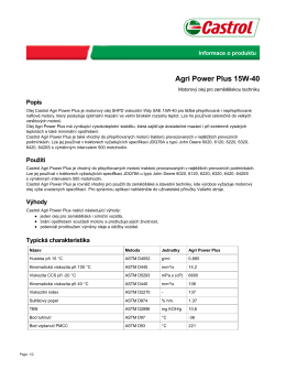 Agri Power Plus 15W-40 - Castrol