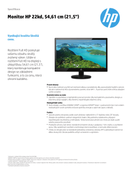 Monitor HP 22kd, 54,61 cm (21,5 - Hewlett