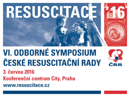 Sponzorská nabídka - Česká resuscitační rada