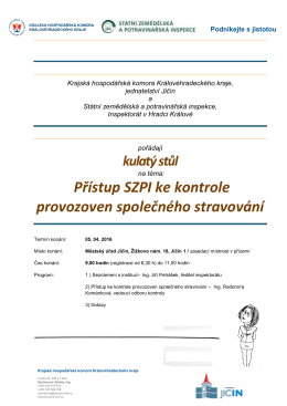 Pozvánka 5.4.2016 - Krajská hospodářská komora KHK