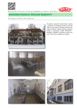 RekonstRukce školní budovy