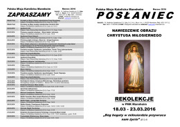 Tutaj można zobaczyć program - Polska Misja Katolicka w Mannheim