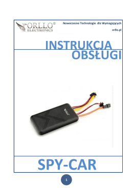 Instrukcja lokalizatora ORLLO SPY-CAR