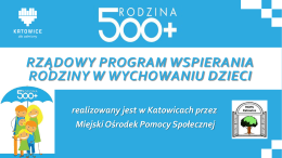 Program 500+ w Katowicach
