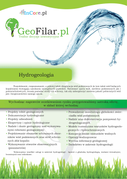 Hydrogeologia - GeoFilar.pl