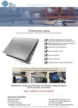 Laptop dla Aplikanta – Egzamin 2016(2)