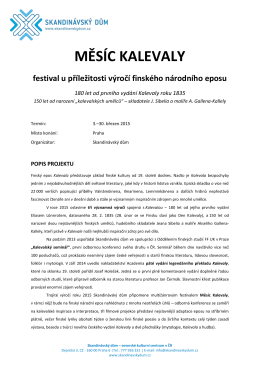 MĚSÍC KALEVALY - Oddělení finských studií
