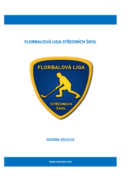 florbalová liga středních škol sezóna 2015/16