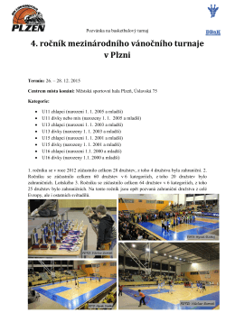 4. ročník mezinárodního vánočního turnaje v Plzni - Basketbal