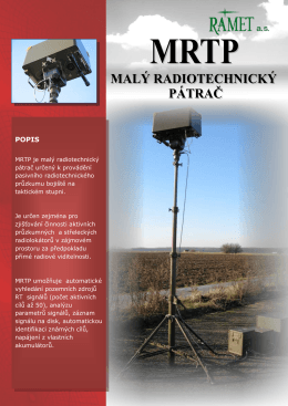 MRTP je malý radiotechnický pátrač určený k provádění