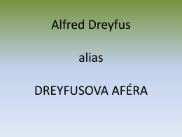 Alfred Dreyfus alias Dreyfusova aféra