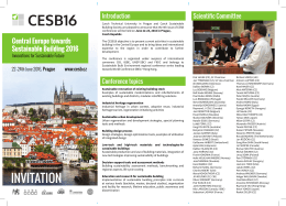 CESB16 - Central Europe towards Sustainable Building Conference