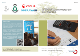 Informace pro soutěžící 2015 - Moravskoslezský matematický