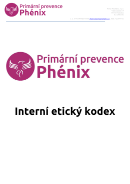 Interní etický kodex PP Phénix