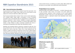RBR Expedice Skandinávie 2015