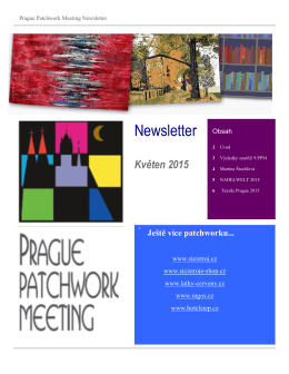 PPM Newsletter - Květen 2015