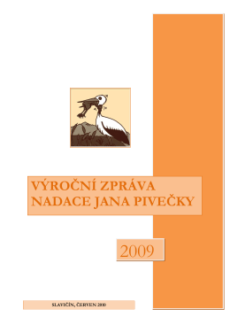 Výroční zpráva za rok 2009