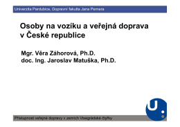 Osoby na vozíku a veřejná doprava v České republice