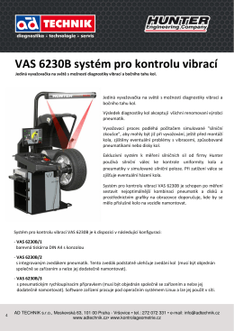 VAS 6230B systém pro kontrolu vibrací