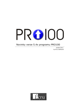 PRO100 novinky verze 5.45