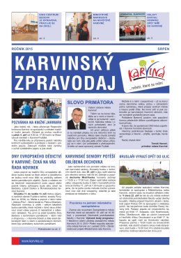 Karvinský zpravodaj 8/2015