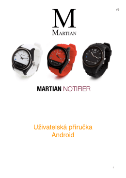 Používání hodinek Martian Notifier