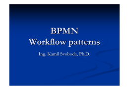 BPMN Workflow patterns