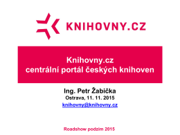 Knihovny.cz centrální portál českých knihoven