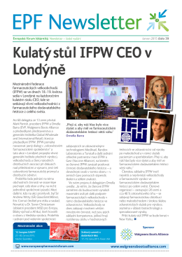 Kulaty´ stu˚ l IFPW CEO v Londy´neˇ