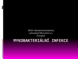 Mykobakteriální infekce