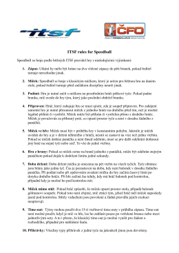 ITSF rules for Speedball