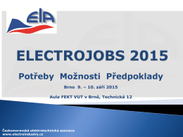 electrojobs 2015 - Českomoravská elektrotechnická asociace