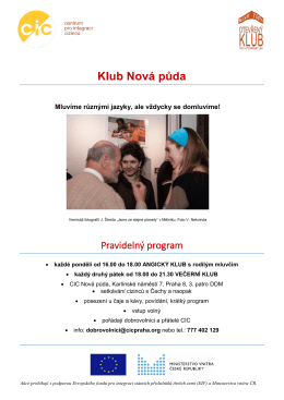 Klub Nová půda - Centrum pro integraci cizinců