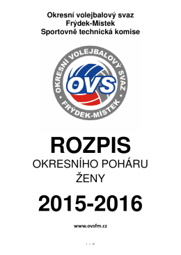 RS OPH ŽENY 2015-16 - Okresní volejbalový svaz Frýdek