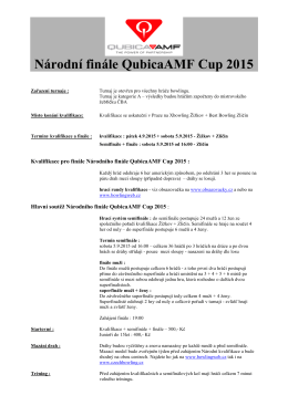 Národní finále QubicaAMF Cup 2015