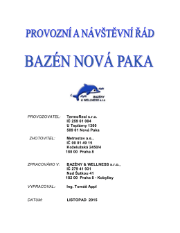 PŘ Nová Paka - Sportovně regenerační centrum 3