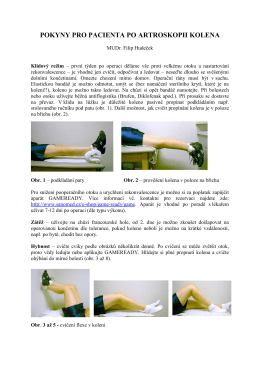 Pokyny pro rehabilitaci po artroskopii kolena