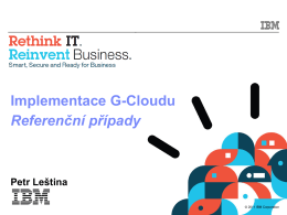 Implementace G-Cloudu Referenční případy