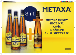 metaxa honey shot 0,7l navíc k nákupu 3 × 1l