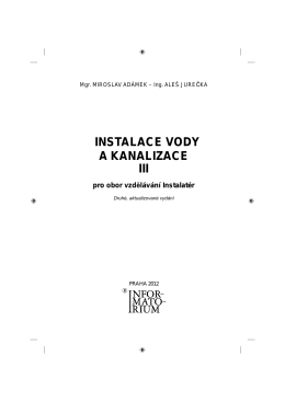 Zobrazit PDF ukázku knihy INSTALACE VODY A KANALIZACE III