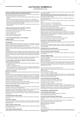 LACTULOSA BIOMEDICA - Biomedica, spol. s ro