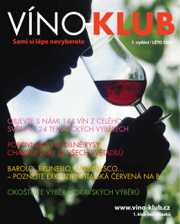 www.vino-klub.cz OBJEVTE S NÁMI 144 VÍN Z CELÉHO - Víno-klub