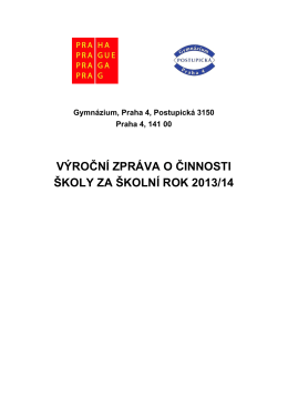 Výroční zpráva 2013-2014