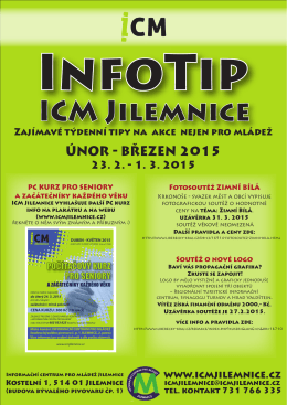 InfoTip ICM Jilemnice 23. 2.
