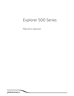 Explorer 500 – návod k obsluze