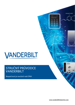STRUČNÝ PRŮVODCE VANDERBILT - Vanderbilt International Sales