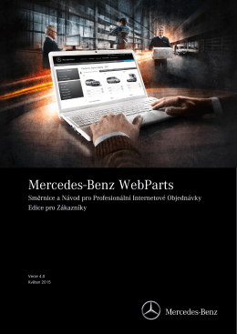 Stáhnout návod Mercedes-Benz WebParts