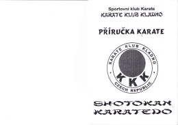Příručka pro nábor - Karate Klub Kladno